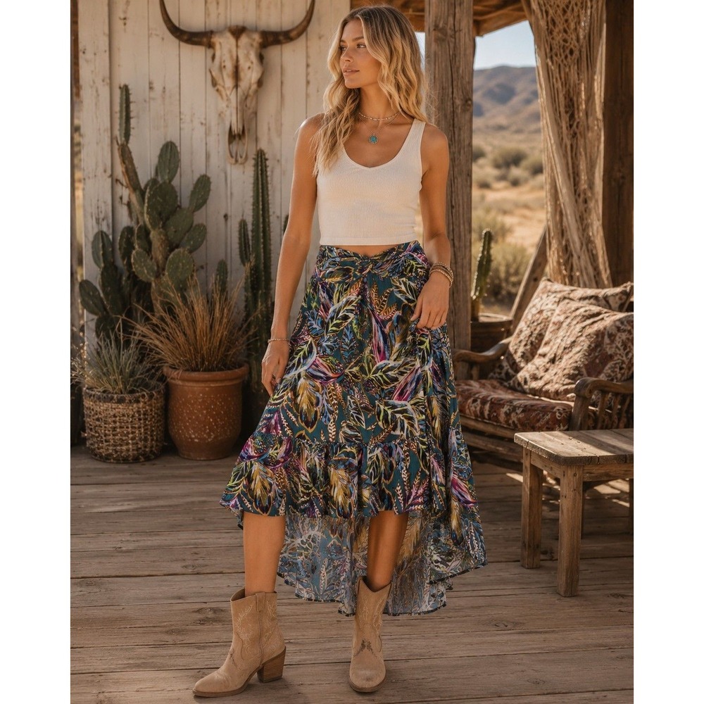 tiered skirt